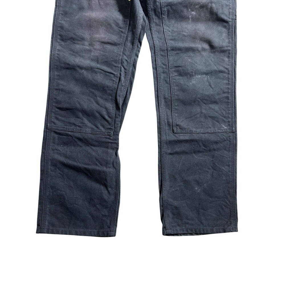 Carhartt B01 BLK Double Knee Double Front Work Wear Pants Loose Fit 33 X 34 - Picture 3 of 8